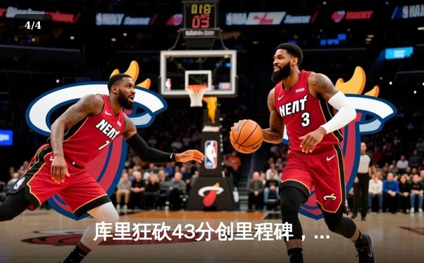 库里狂砍43分创里程碑，勇士加时险胜绿军重回总决赛 - 4